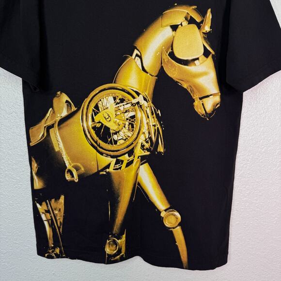 Beyonce Cowboy Carter Tour Shirt Medium Chardonneigh Horse Gold T Concert Merch - Picture 4 of 12
